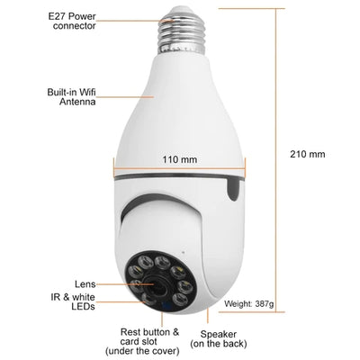 Light Bulb Surveillance Camera