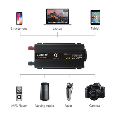 Car Inverter 12V 220V 500W/1500W/2000W Converter