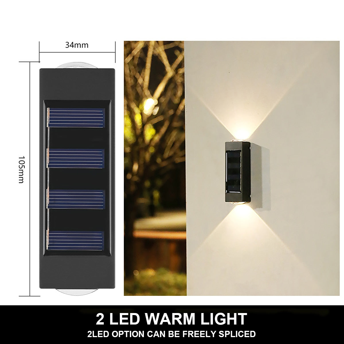 Outdoor Solar Wall Lamp